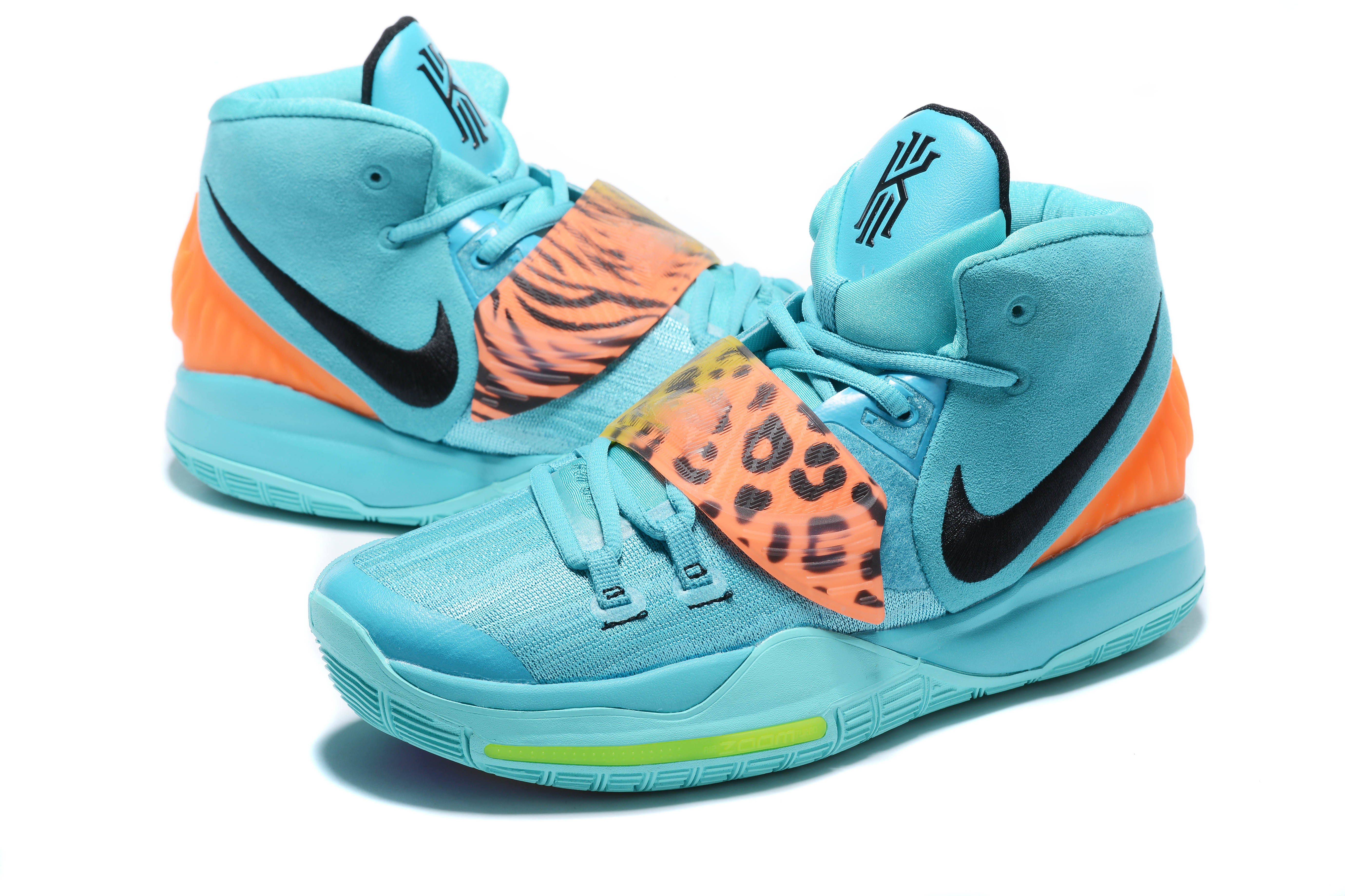 2020 Nike Kyrie Irving VI Jade Blue Orange - Click Image to Close